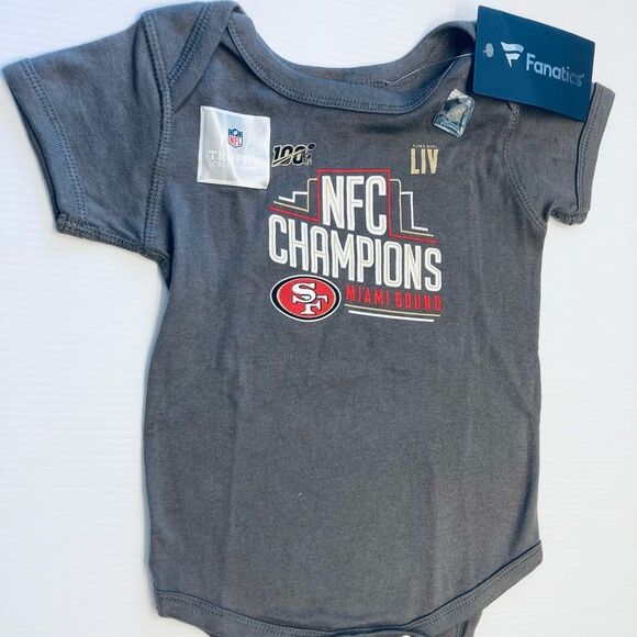 NFC‎ Championship San Francisco 49ers Bodysuit One Piece Miami Bound 18 Months - Picture 1 of 4